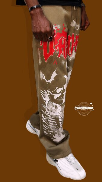 Pantalon streetwear imprimé