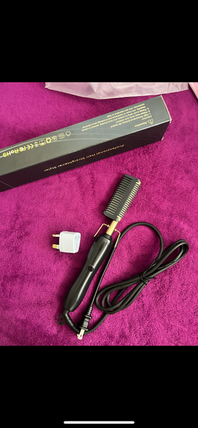 Electric hot hair comb