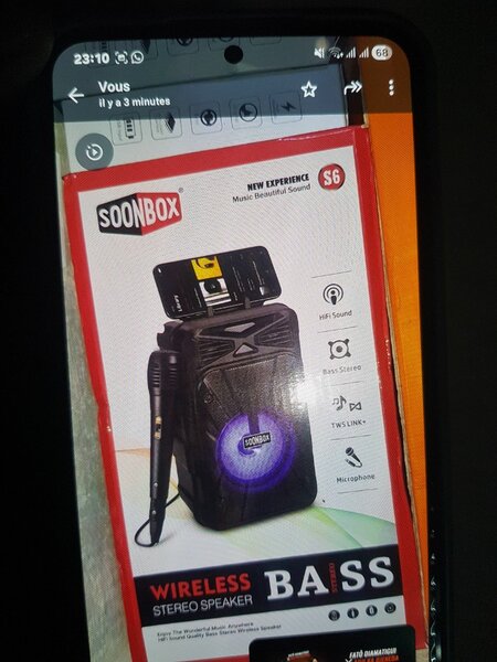 Enceinte Bluetooth Soonbox S6