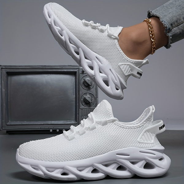 Men's White Blade Sneakers Slip-on