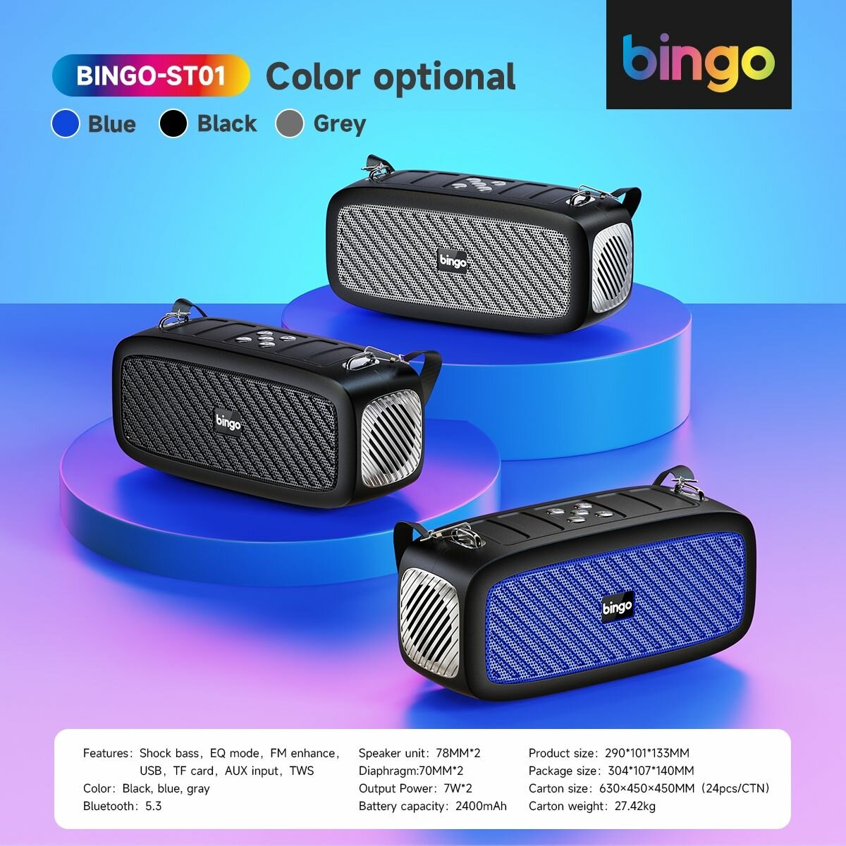 Enceinte Portable Bingo Bluetooth