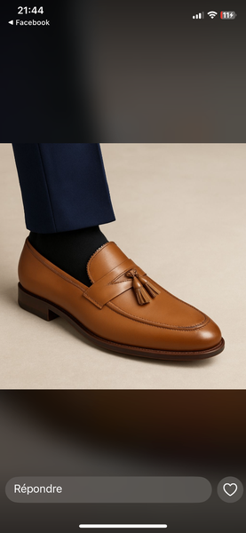 Mocassins en cuir élégants