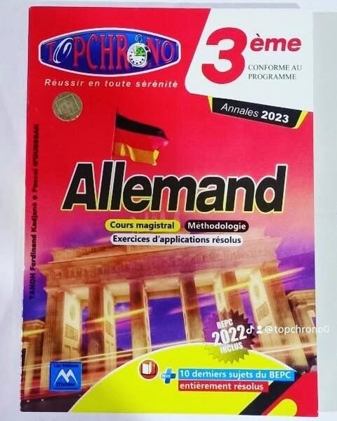 Annales 2023 Allemand 3ème