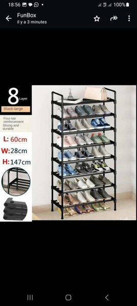 Étagère de rangement de chaussures 