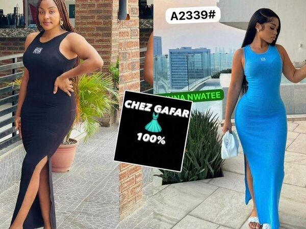 Belle robe avec fentes