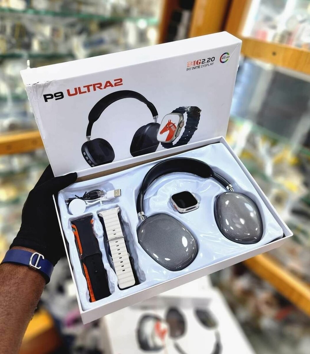 Smart Watch with 7 Straps plus Headphone