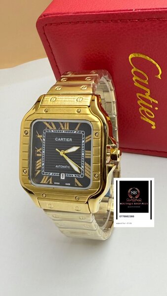 Montre Cartier Homme Dorée