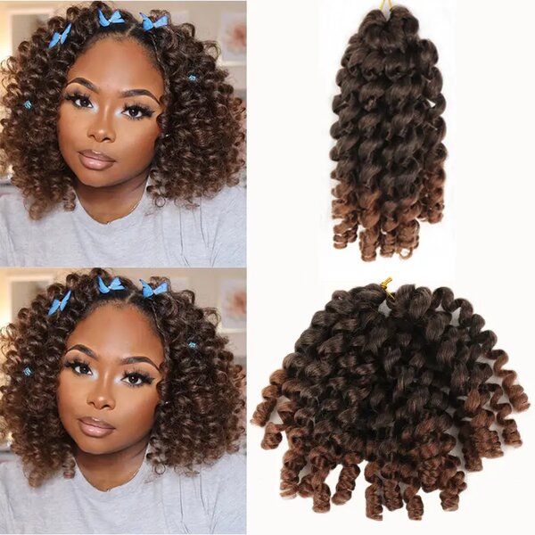 Wand curl crochet hair