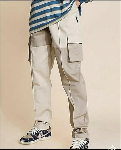 Pantalon Cargo Beige Homme