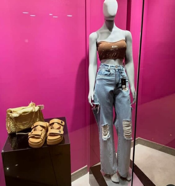 Jeans décontractés déchirés