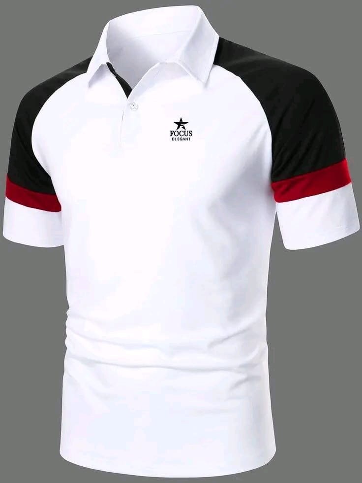 Polo homme élégant bicolore