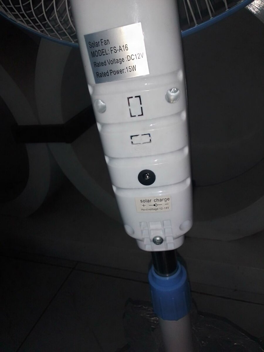 Hybrid fan (zesco/solar powered)