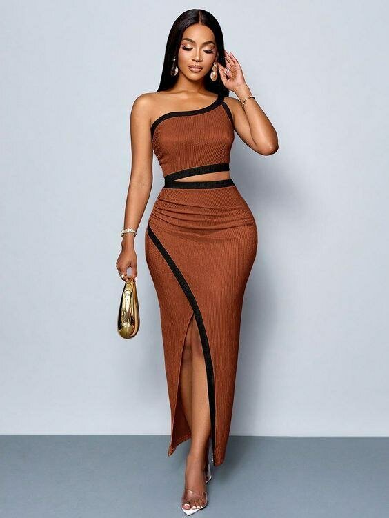 Robe élégante bicolore