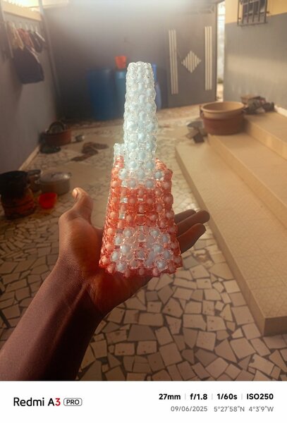 Sac à main perlé fait main