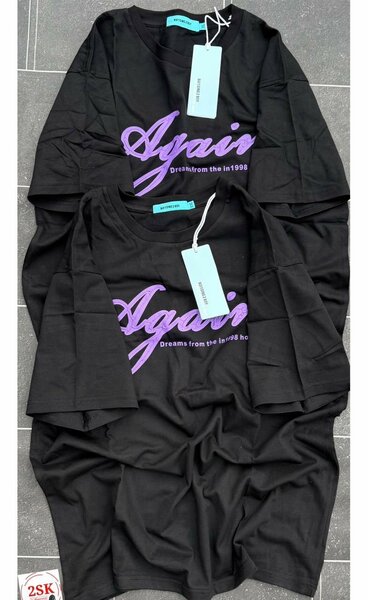 T-shirt noir unisexe tendance