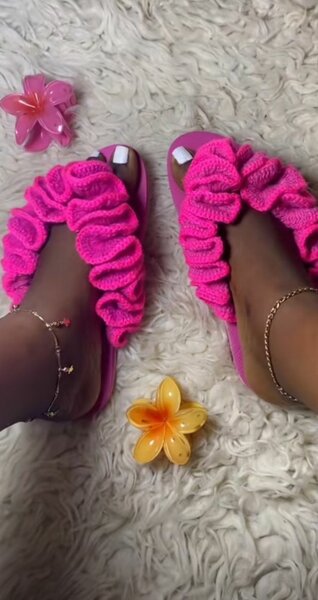 Chaussure en Crochet Élégants