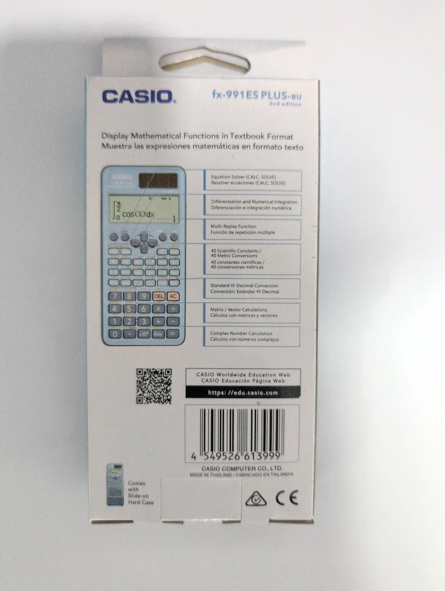 Casio Calculatrice Scientifique fx-991ES Plus