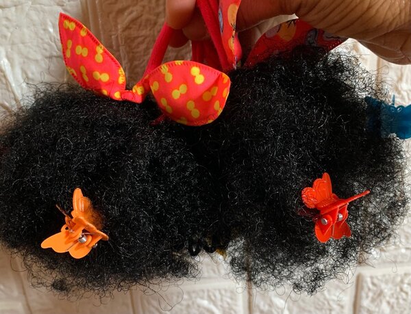 Mini Afro Ponytails