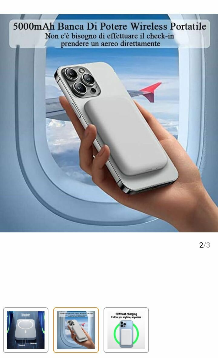 Batterie Externe Sans Fil 5000mAh