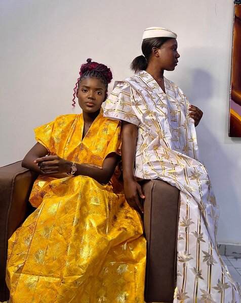 Boubou wax bazin riche