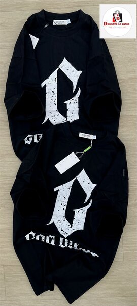 T-shirt noire imprimée