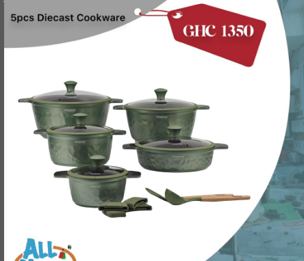 Donnor 5pcs Diecast cookware 