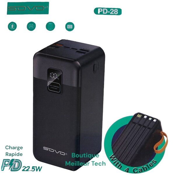 Sovo Power Bank 50000mAh 22W