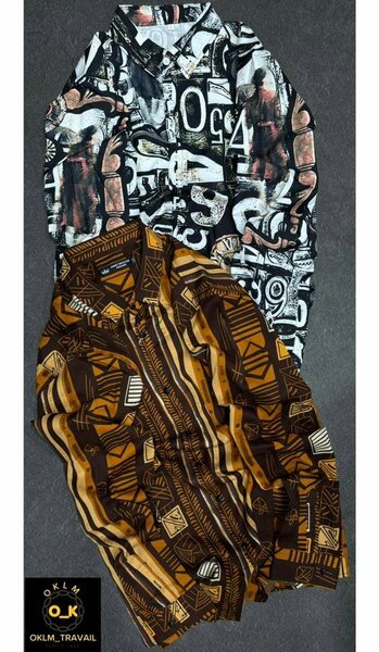 Chemises imprimées pour hommes