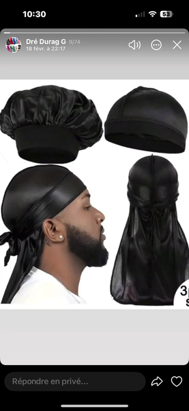 Ensemble de durags en satin