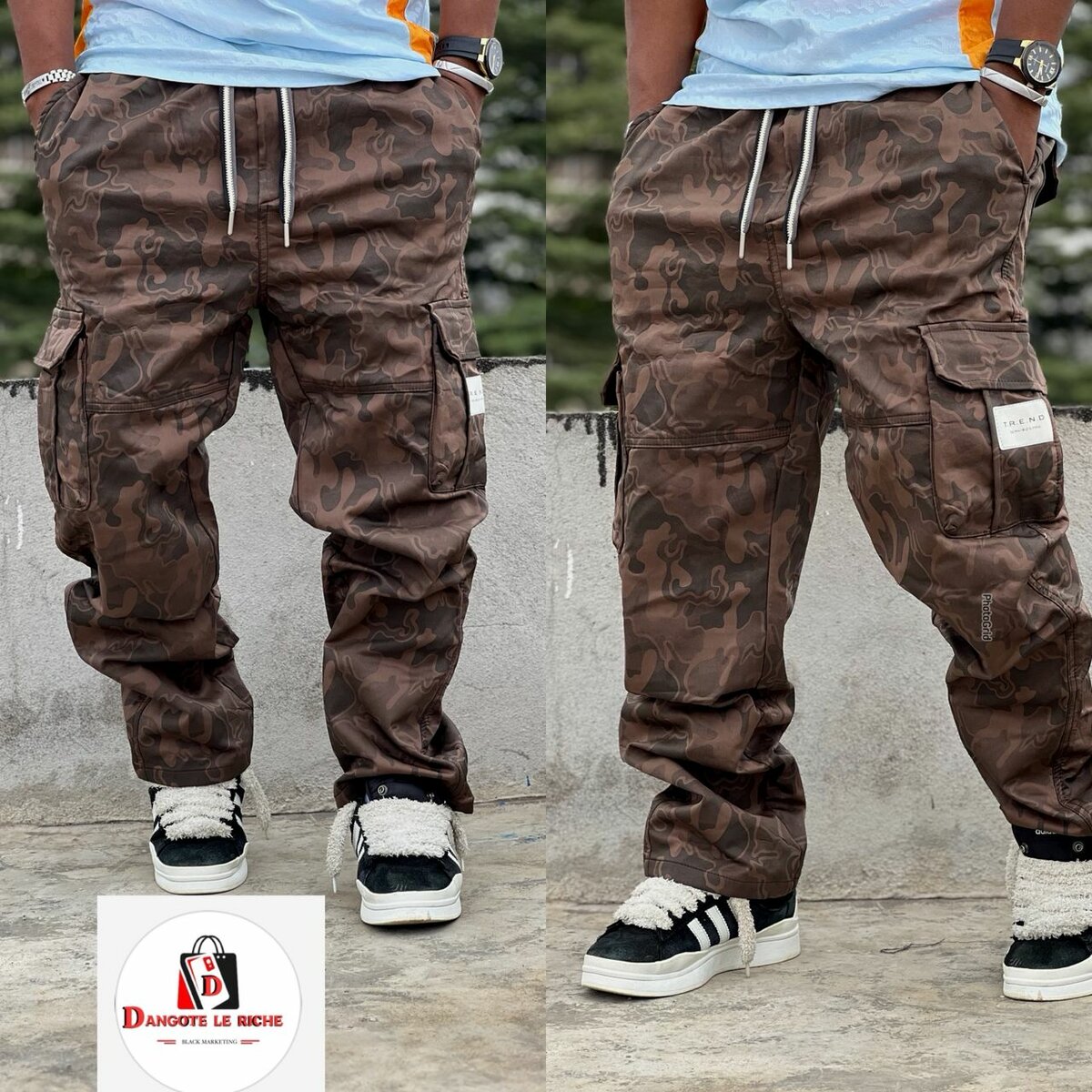 Pantalons cargo modernes homme