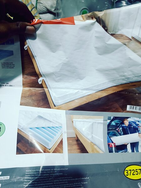 Matelas hortopediques mousses bleu hybrides Europe