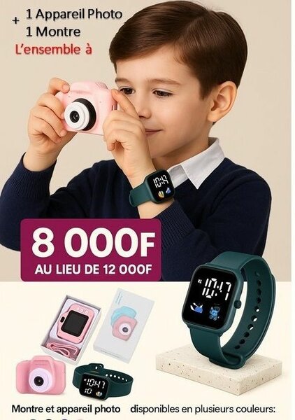 1 Appareil photo + 1 Montre