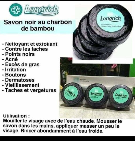 Savon Noir Charbon de bambou