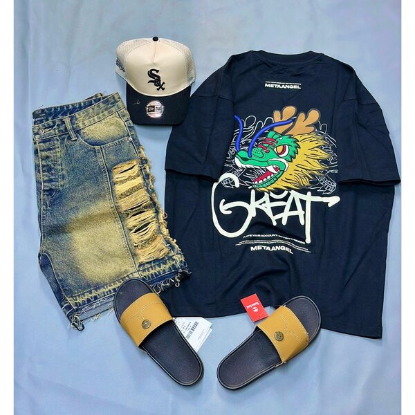 T-shirt en coton graphique