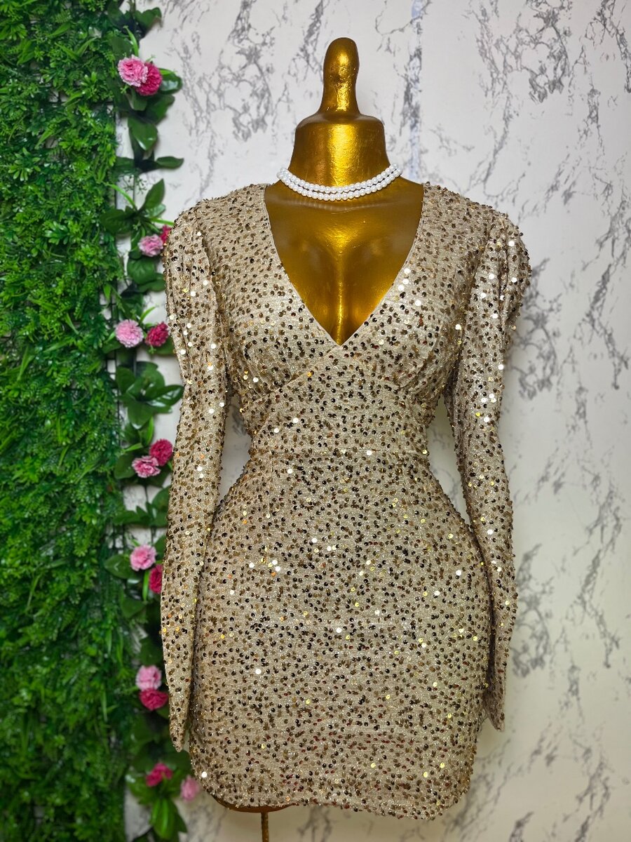 Robe à sequins glamour