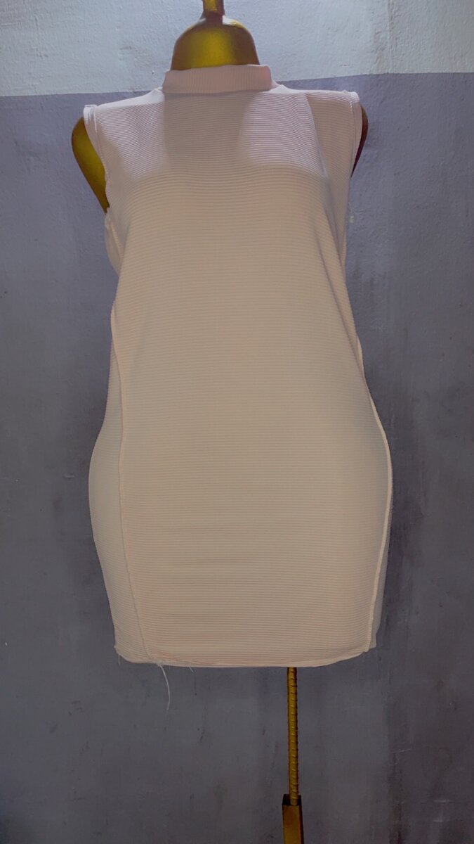 Robe moulante sans manches