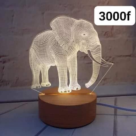 Veilleuse LED éléphant