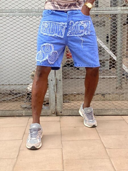 Shorts en jean bleu stylés