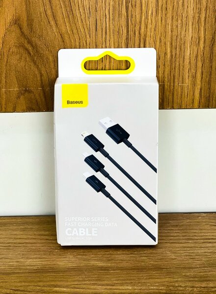 Baseus Superior Series Fast Charging Data Cable USB to M+L+C