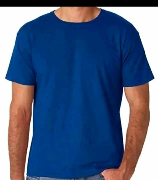 T-shirt bleu homme basique
