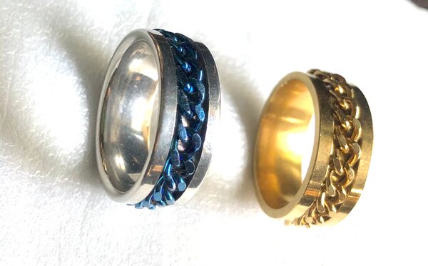 Bague chaîne en acier