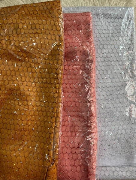 Tissu pailleté brillant 3 couleurs