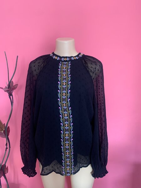 Blouse élégante en mousseline