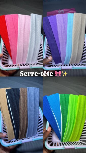 Bandeau en tissu coloré