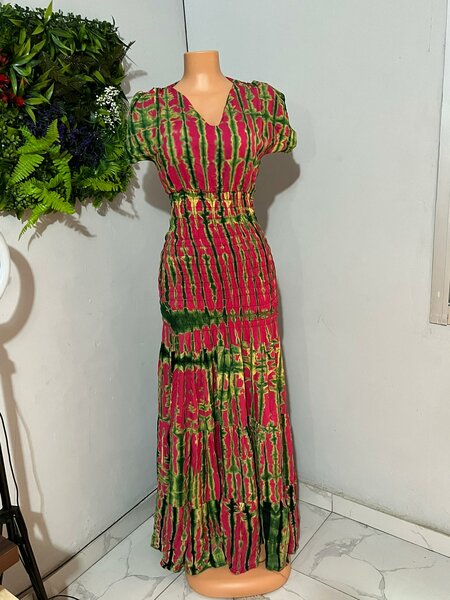 Robe longue imprimée bohème