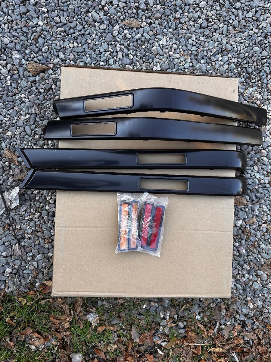 Комплект накладок на бампера BMW E34 Американки