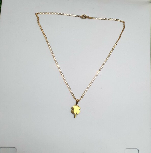 Chaine plaque or homme