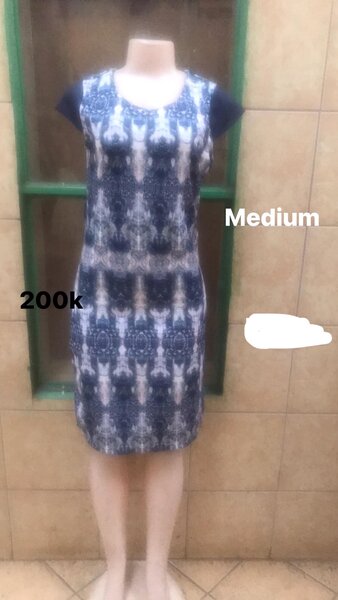Women's dress with print, medium size