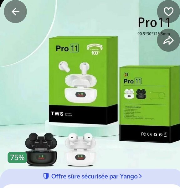 Écouteurs Sans Fil Pro 11