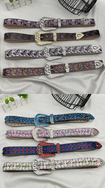 Rhinestone belts